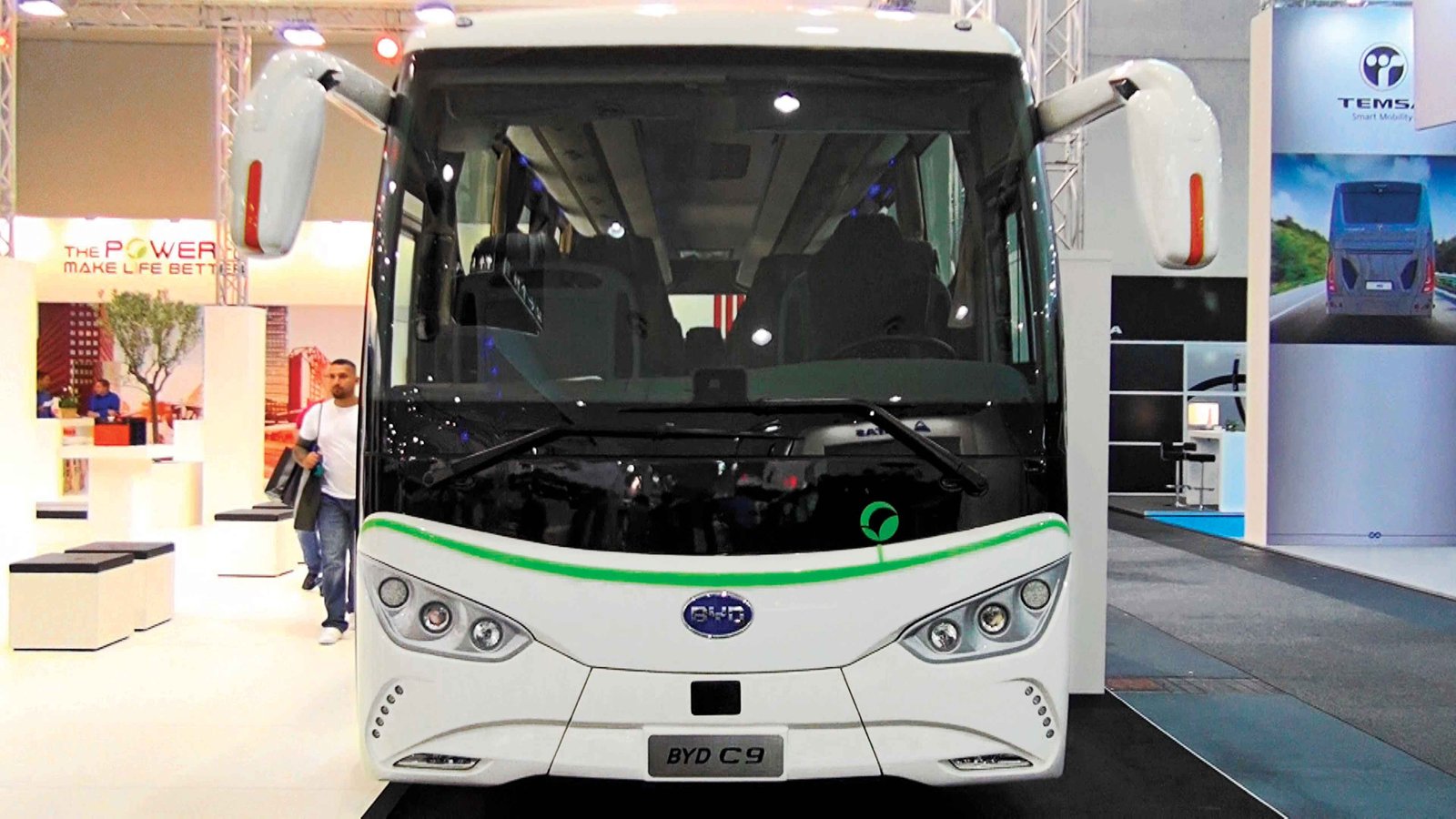 BYD unveils electric long range coach
