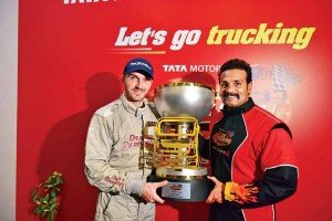 PHOTOCAPTION - (L-R) - Winners of Season 4 of the T1 PRIMA Truck Racing ... copy