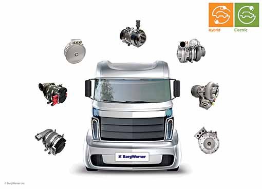 BorgWarner tech for electric Cvs