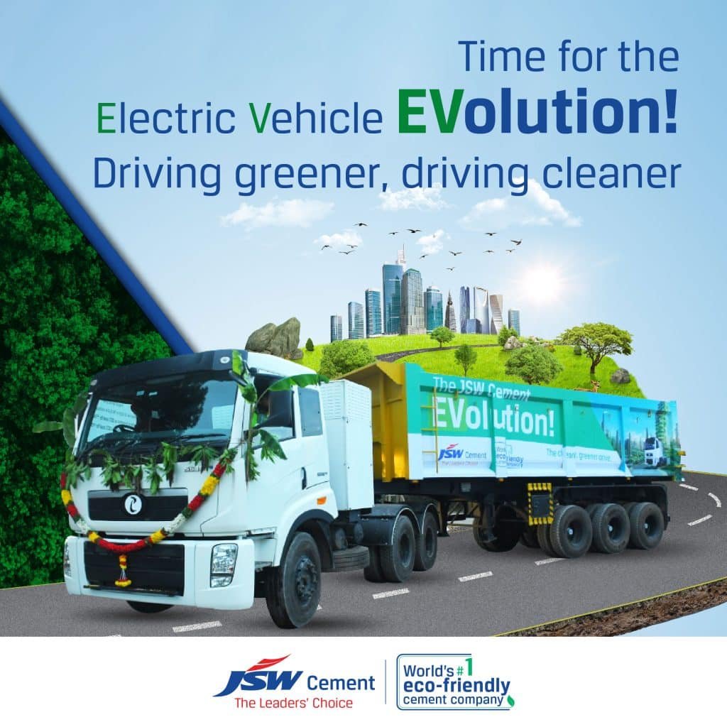 JSW Cement begins EV trials to reduce carbon footprint in logistics