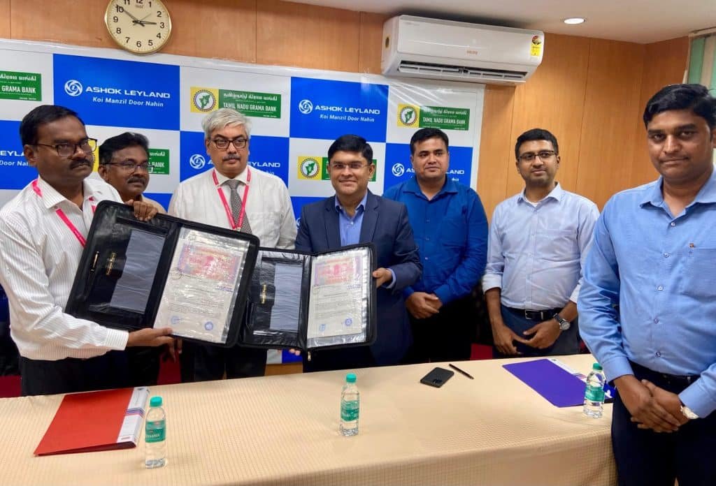 Ashok Leyland Partners&nbsp;with Tamil Nadu&nbsp;Grama&nbsp;Bank