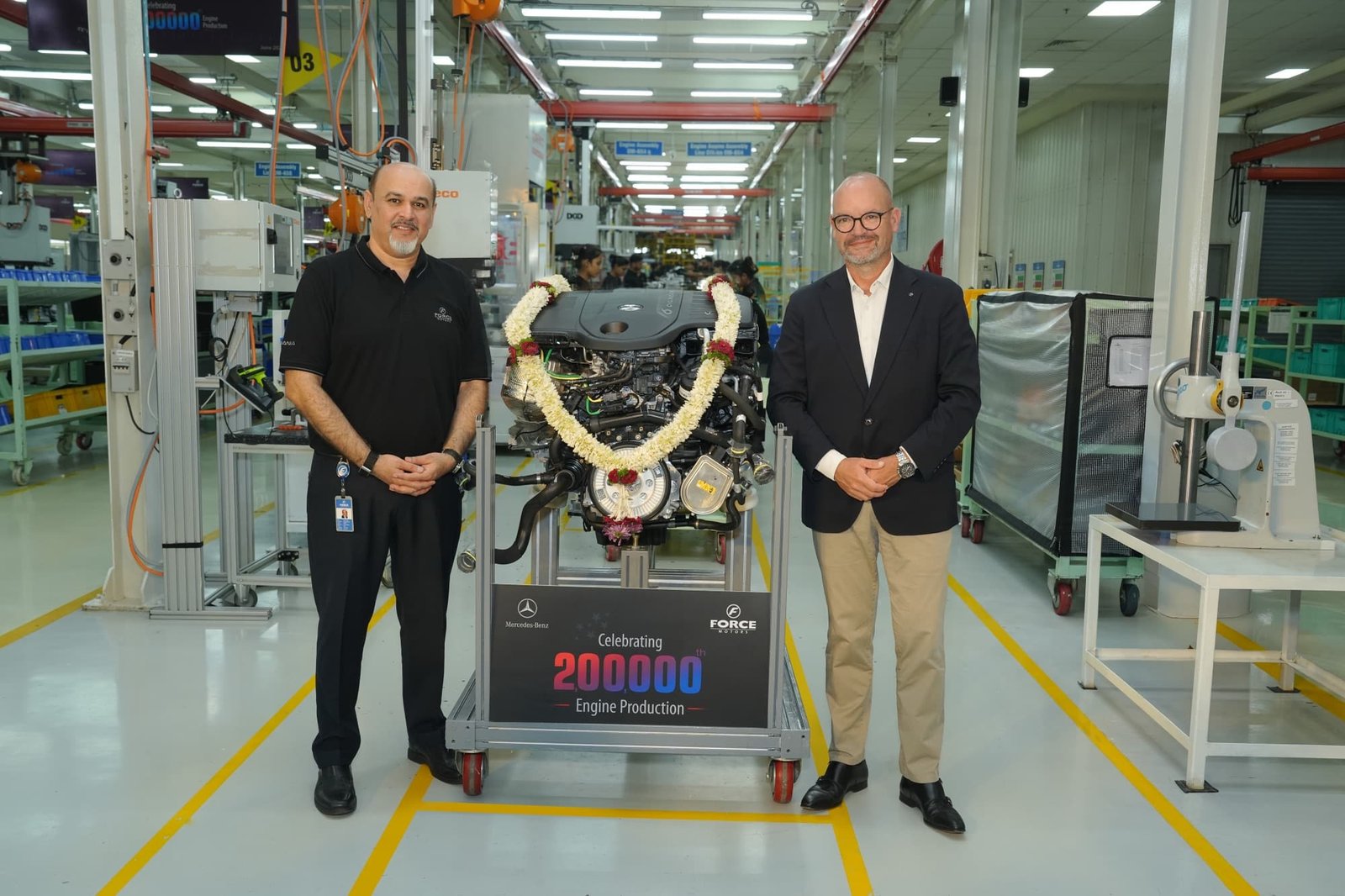 Force Motors Rolls-out 200,000th Mercedes-Benz Engine in India